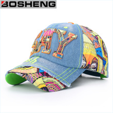 Mens Fashion Muliticor Print 6 Panneau Hip Hop Hat Baseball Cap